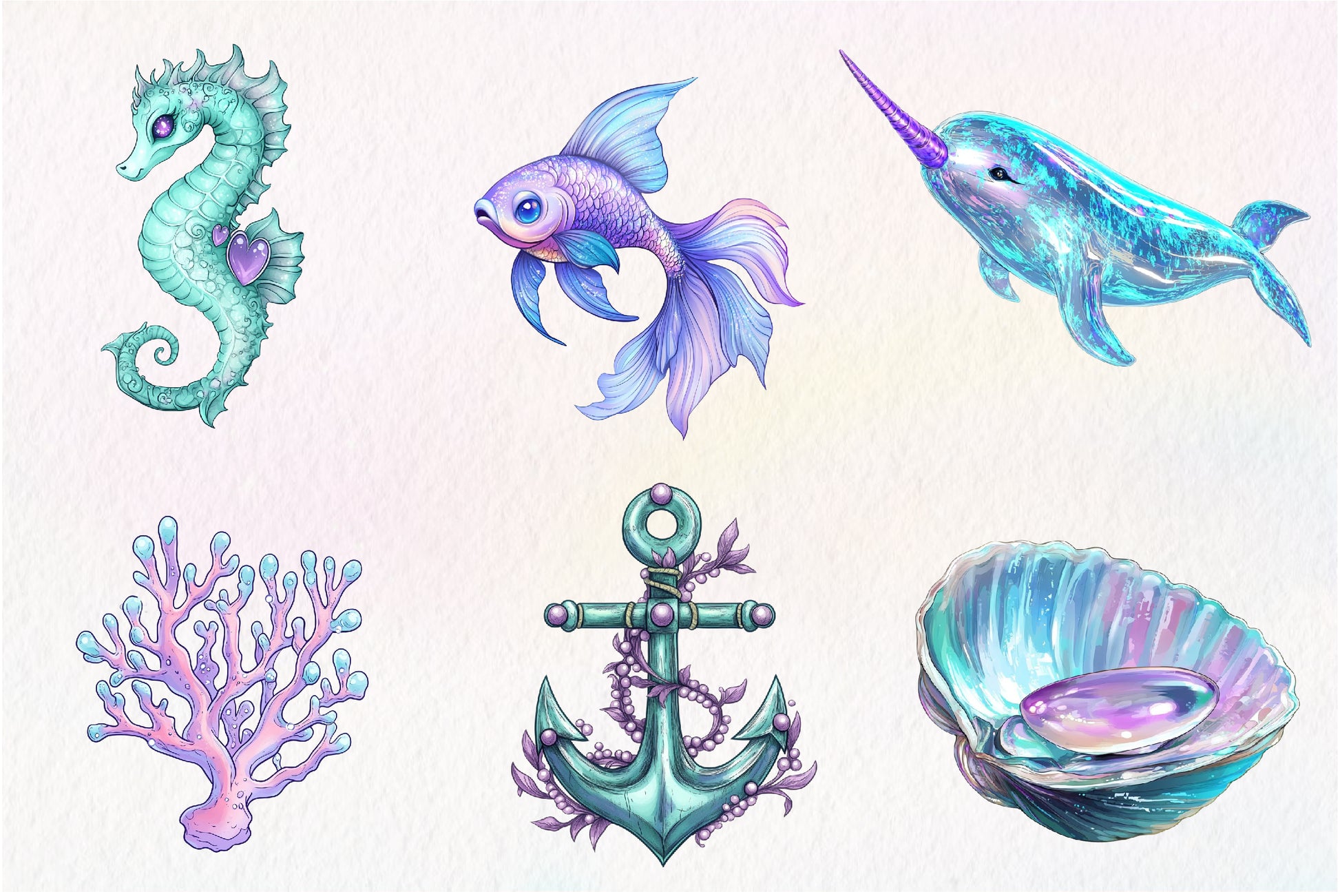 The Magical Ocean Clipart Bundle - CraftNest - Digital Crafting and Art