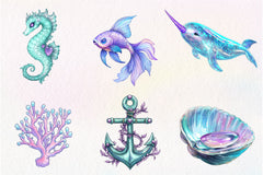 The Magical Ocean Clipart Bundle - CraftNest - Digital Crafting and Art