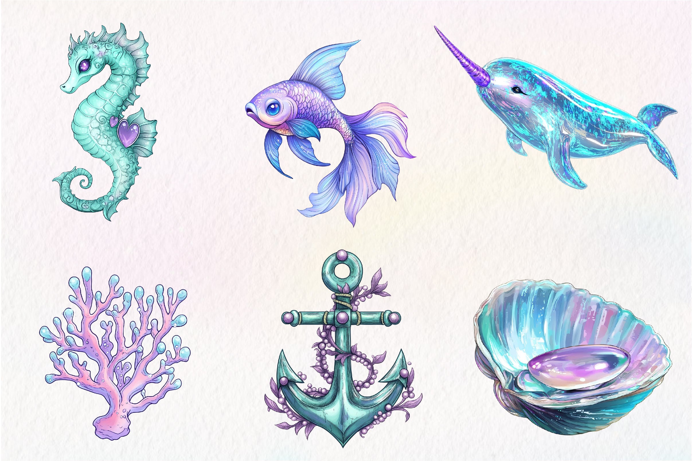 The Magical Ocean Clipart Bundle - CraftNest - Digital Crafting and Art