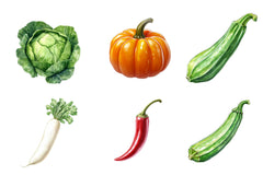 Vegetables Clipart Bundle 1 - CraftNest - Digital Crafting and Art