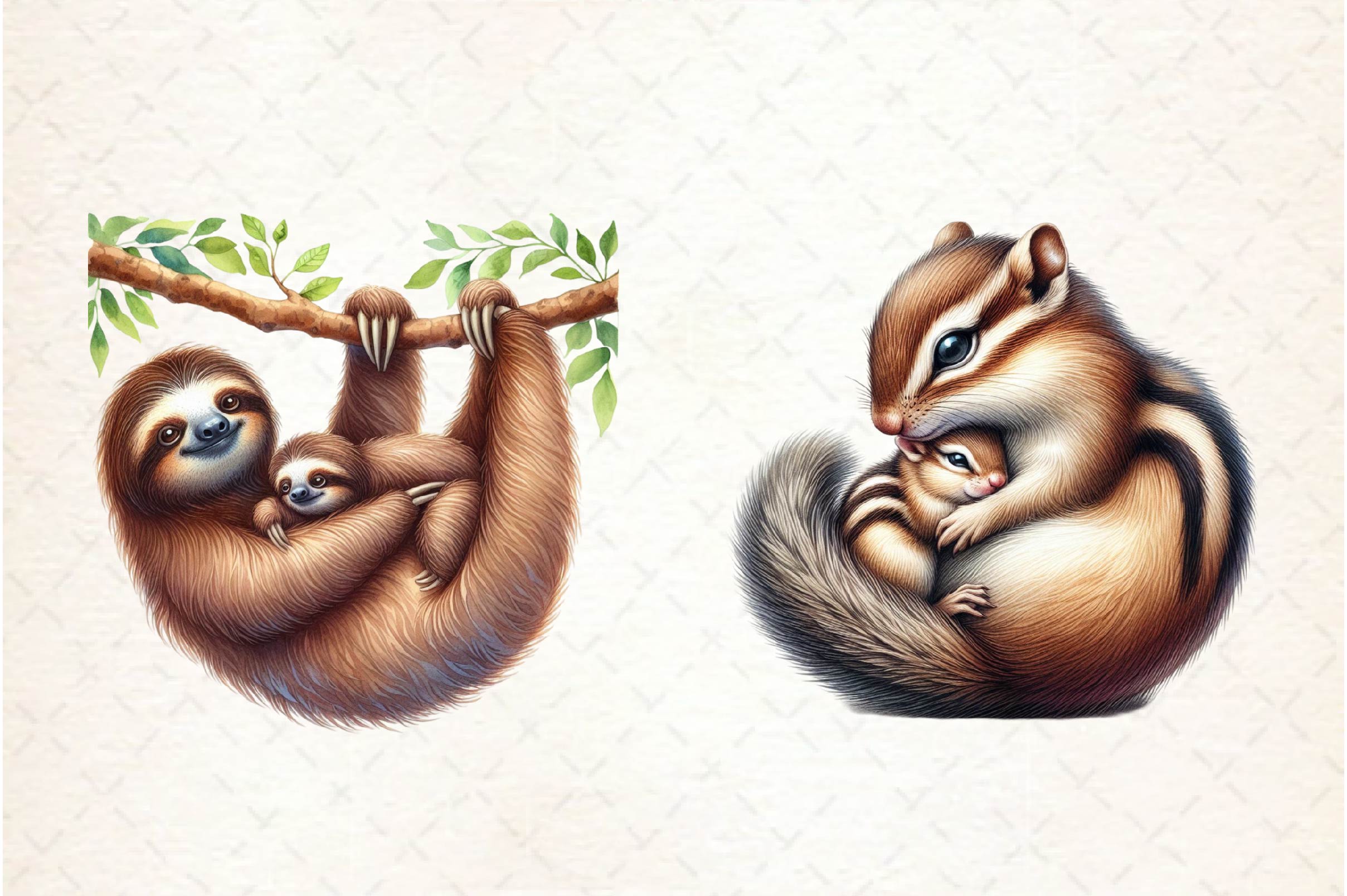 Mothers Day Animals Clipart Bundle - CraftNest - Digital Crafting and Art