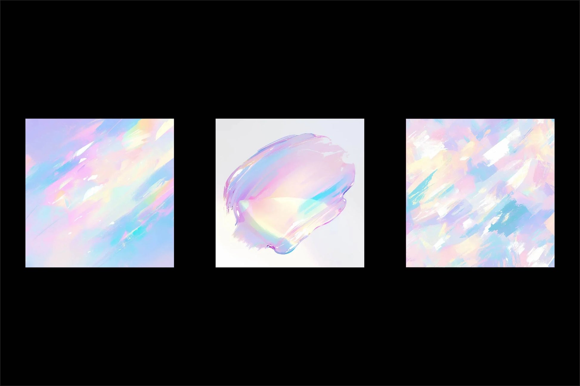 Iridescent Brush Strokes Digital Paper - CraftNest - Digital Crafting and Art