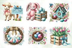 Rustic Easter Day Clipart Bundle - CraftNest - Digital Crafting and Art