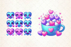 Glittery Valentine Clipart Bundle 1 - CraftNest - Digital Crafting and Art