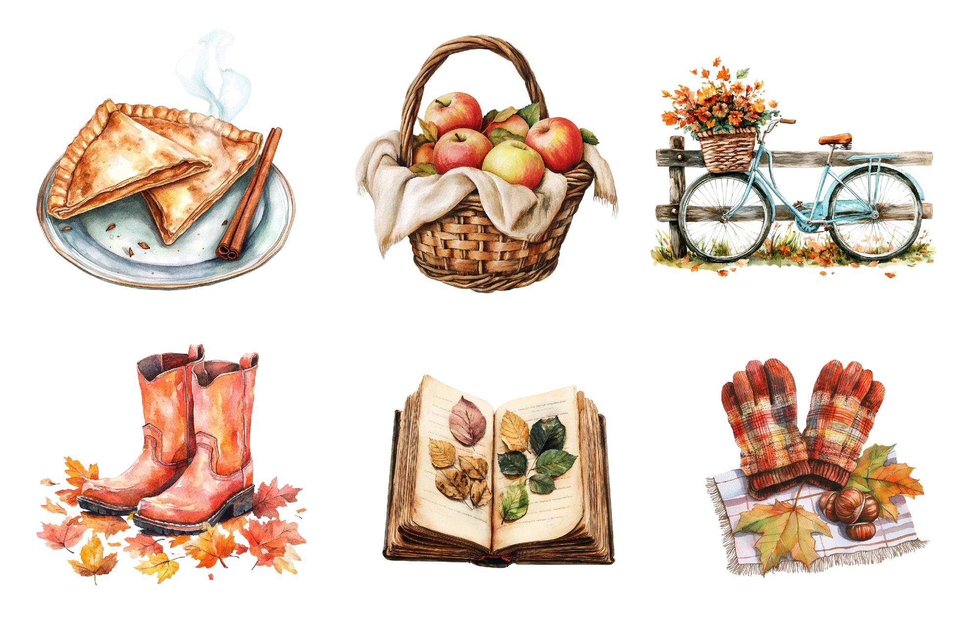 Serene Autumn Day Clipart Bundle - CraftNest - Digital Crafting and Art