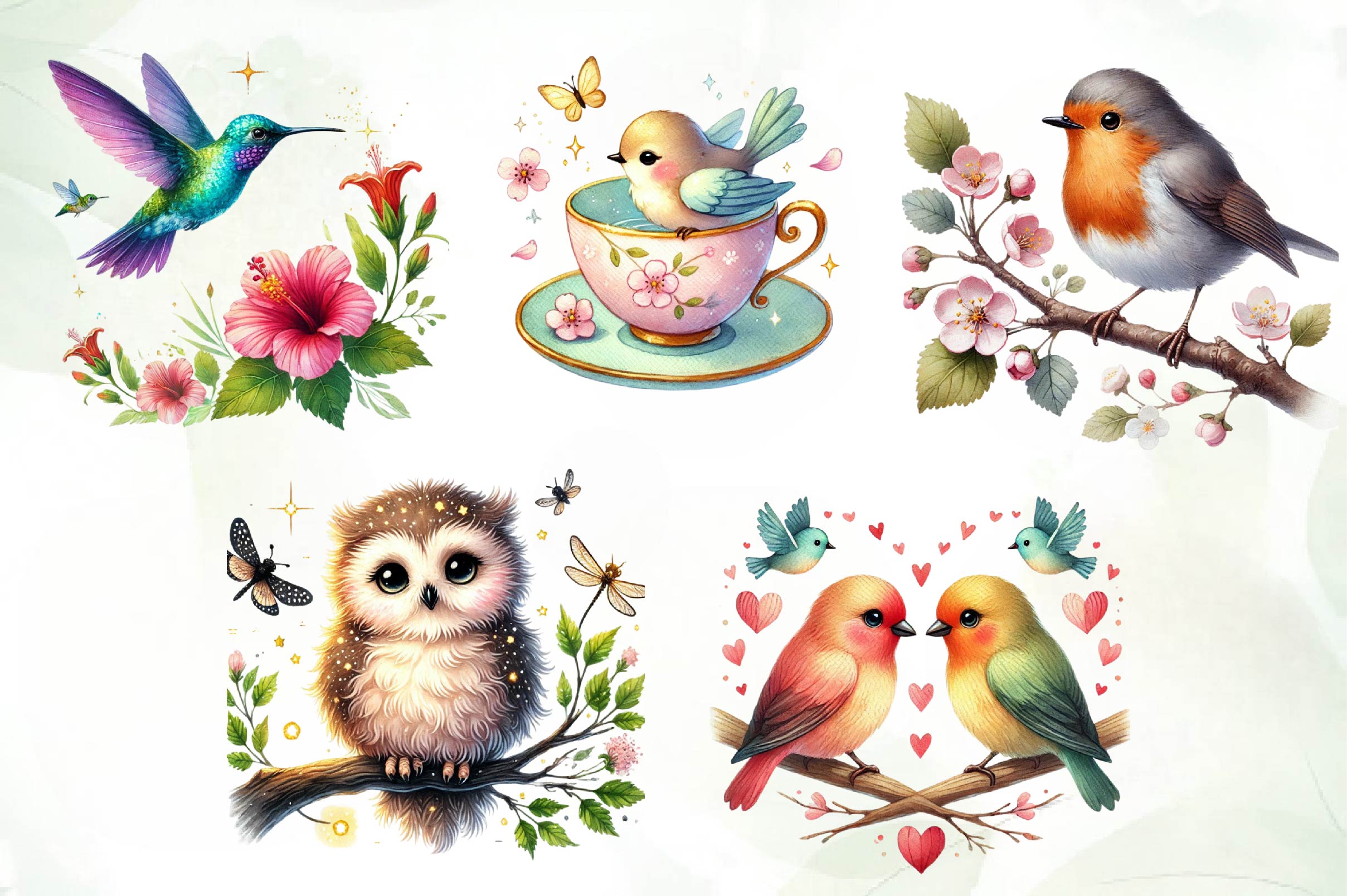 Bird Clipart Bundle - CraftNest - Digital Crafting and Art