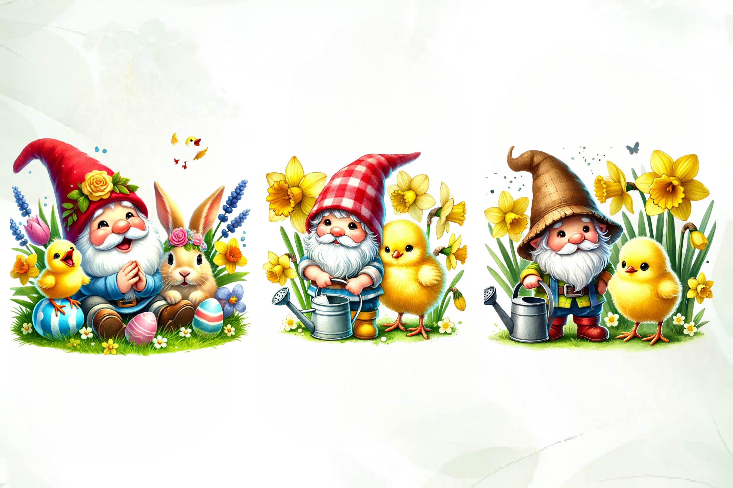 Easter Gnome Clipart Bundle - CraftNest - Digital Crafting and Art