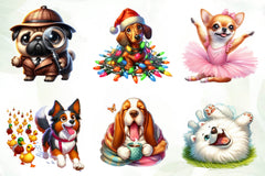 Quirky Funny Dog Clipart Bundle - CraftNest - Digital Crafting and Art