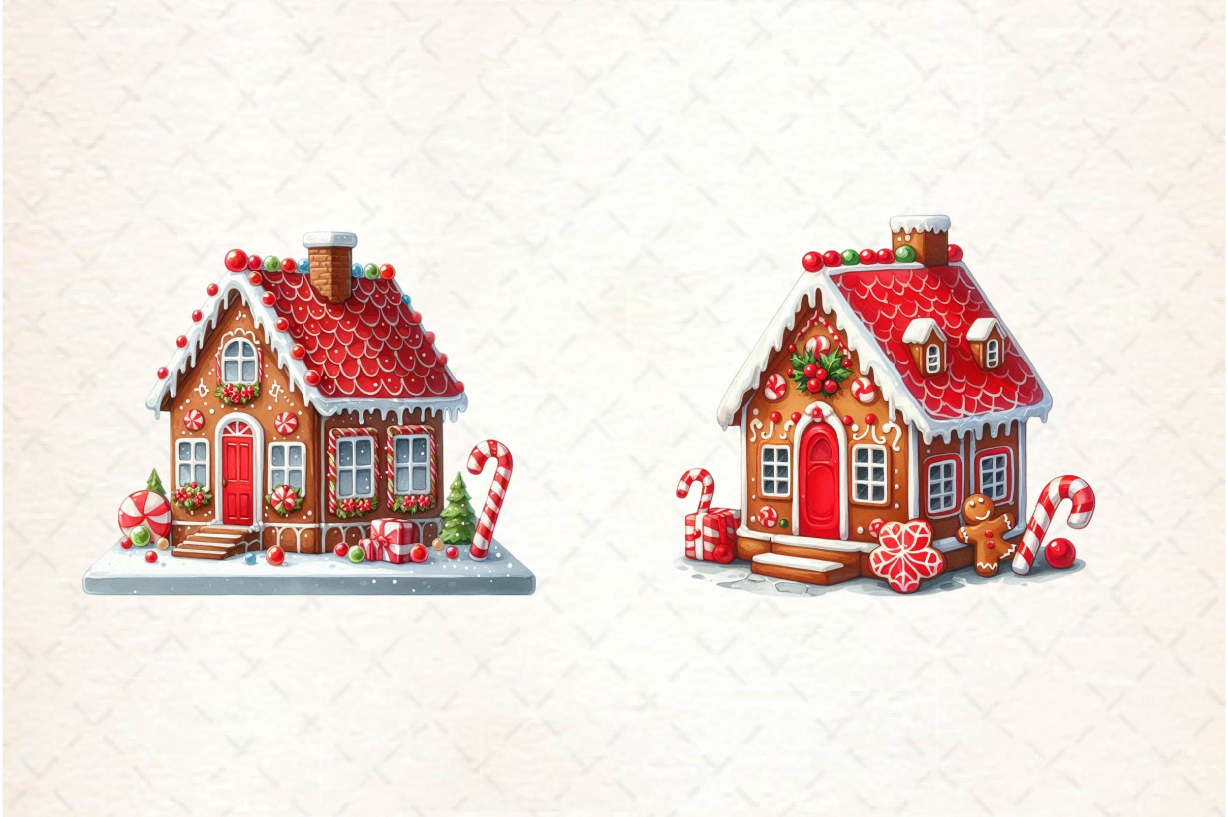 Gingerbread House Clipart Bundle - CraftNest - Digital Crafting and Art
