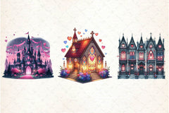 Valentine Gothic Palace Clipart Bundle - CraftNest - Digital Crafting and Art