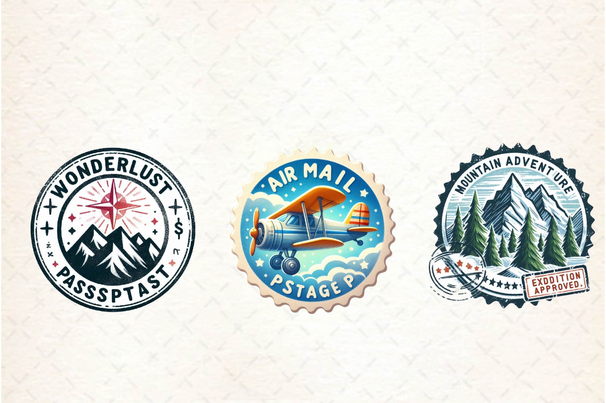 Passport Stamps Clipart Bundle - CraftNest - Digital Crafting and Art