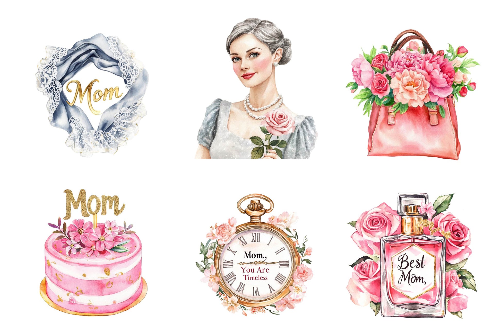 Glamorous Mothers Day Clipart Bundle - CraftNest - Digital Crafting and Art