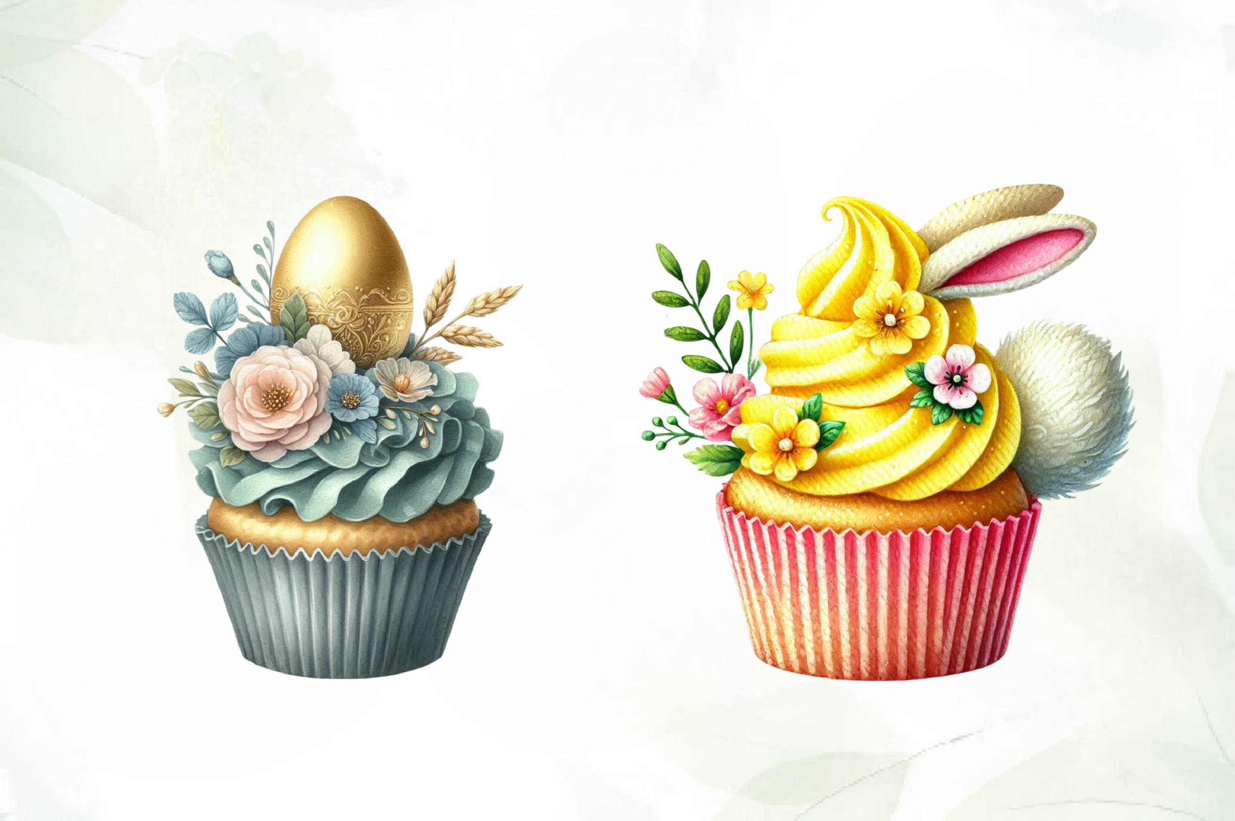Easter Cupcake Clipart Bundle - CraftNest - Digital Crafting and Art