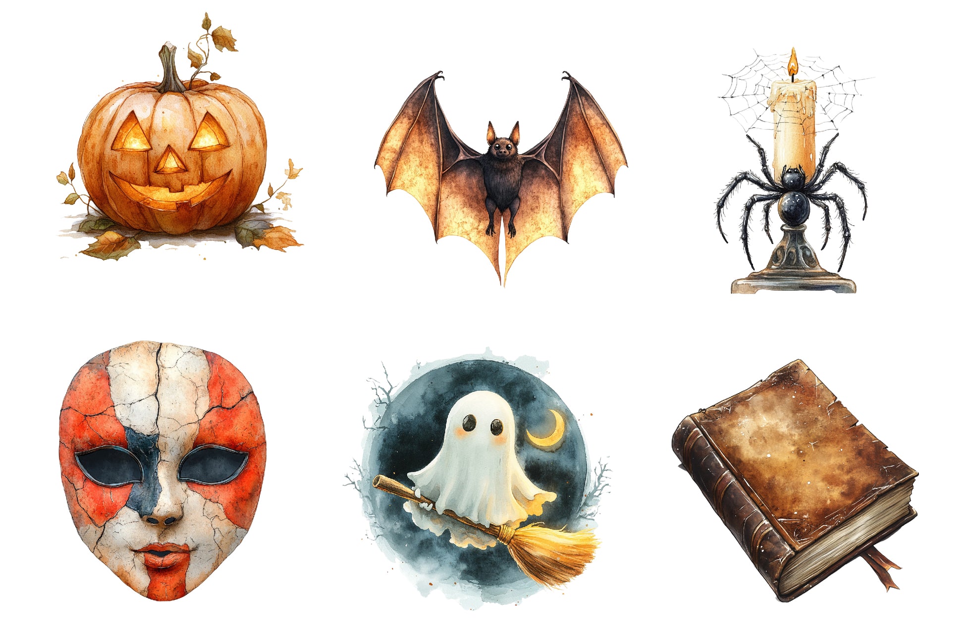 Antique Halloween Clipart Bundle - CraftNest - Digital Crafting and Art