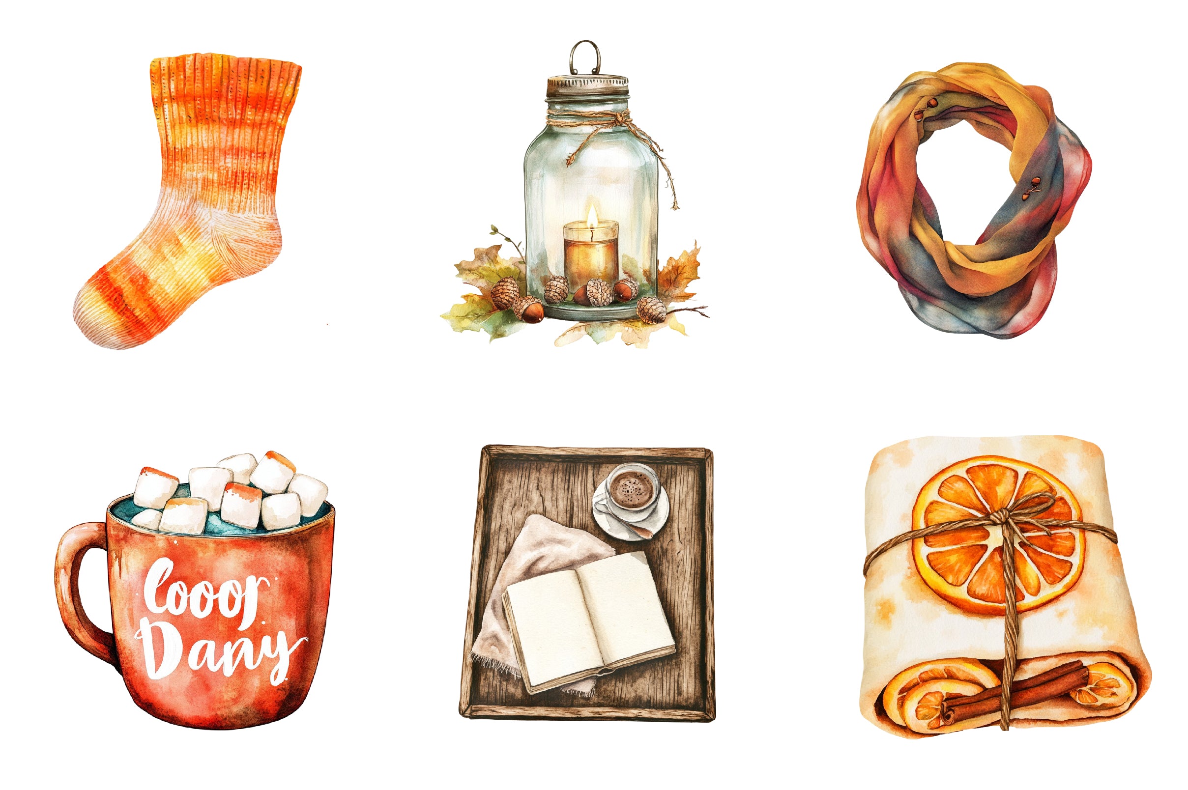 Cozy Autumn Clipart Bundle 2 - CraftNest - Digital Crafting and Art