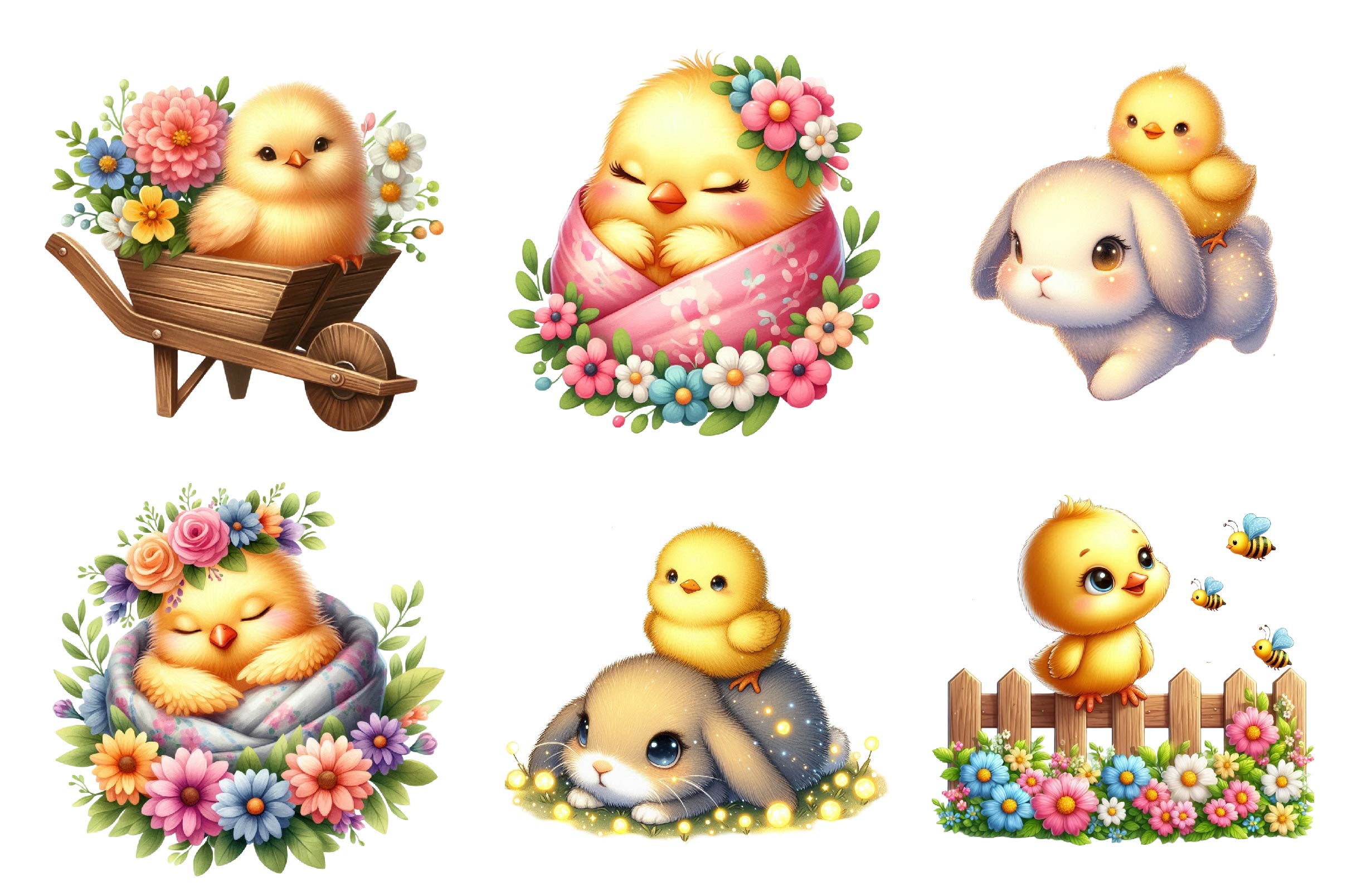 Spring & Baby Chick Clipart Bundle - CraftNest - Digital Crafting and Art