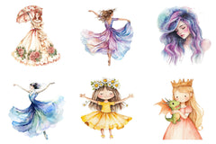 Princess Clipart - CraftNest - Digital Crafting and Art
