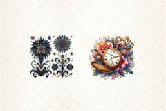 Victorian New Year 2025 Clipart Bundle - CraftNest - Digital Crafting and Art