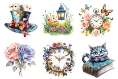 Vintage Alice In Wonderland Clipart Bundle - CraftNest - Digital Crafting and Art