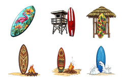 Summer Surfboard Clipart Bundle 1 - CraftNest - Digital Crafting and Art