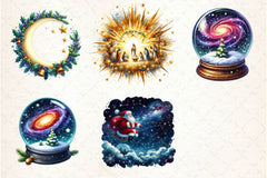 Celestial Christmas Clipart Bundle - CraftNest - Digital Crafting and Art