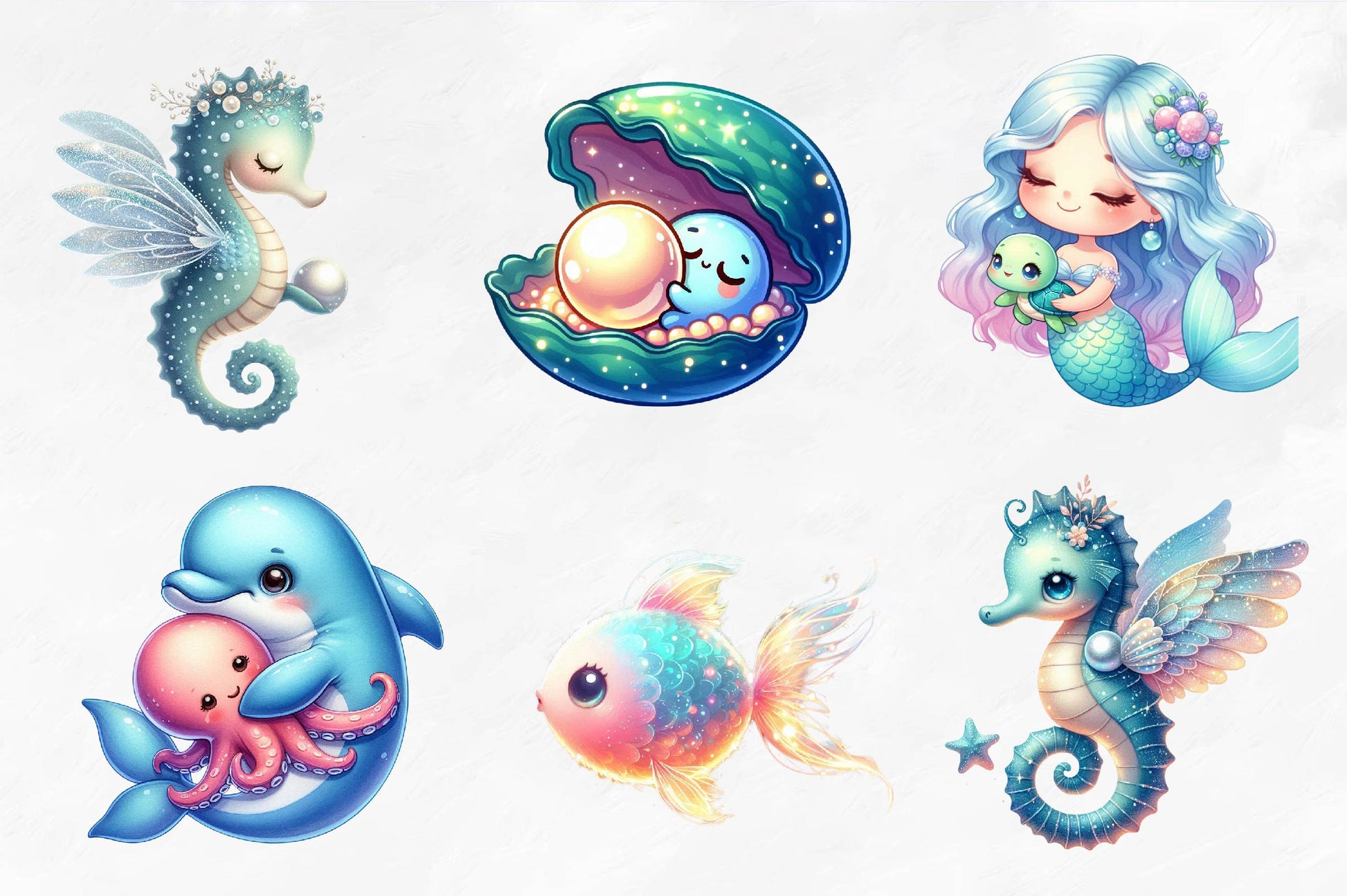 Nursery Decor Undersea Clipart Bundle - CraftNest - Digital Crafting and Art