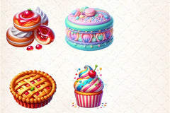 Dessert Clipart Bundle - CraftNest - Digital Crafting and Art