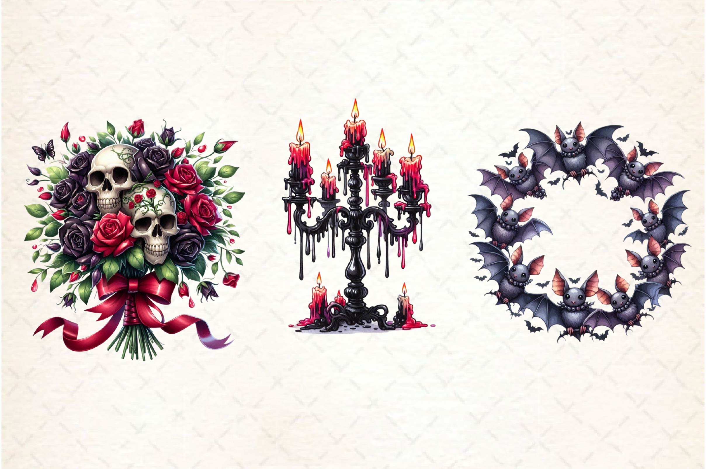 Gothic Valentines Day Clipart Bundle - CraftNest - Digital Crafting and Art