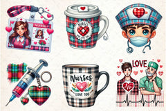 Nurse Valentine Clipart Bundle - CraftNest - Digital Crafting and Art
