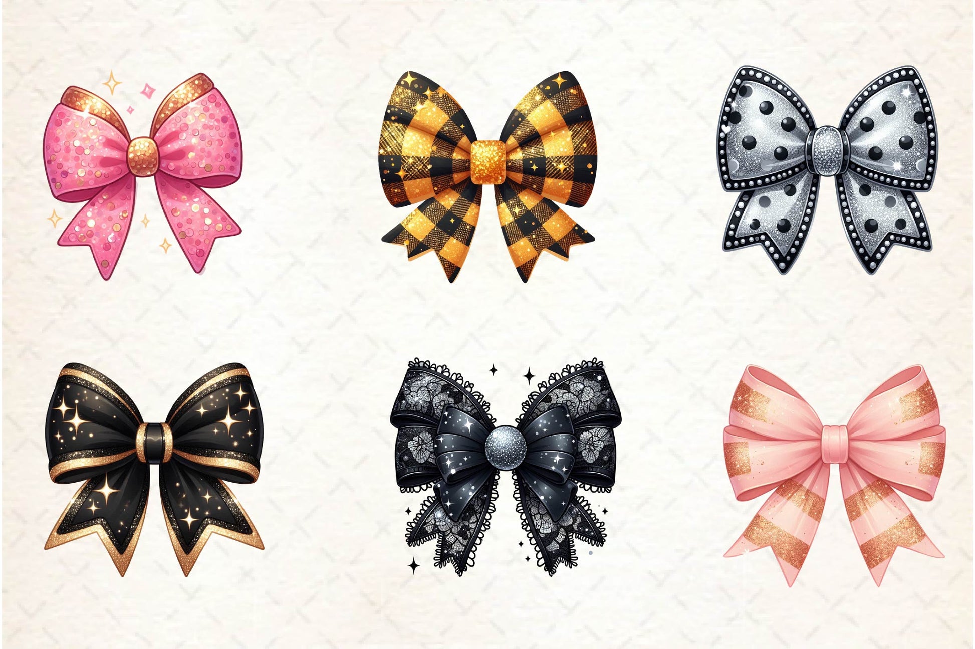 Coquette New Year Bow Clipart Bundle - CraftNest - Digital Crafting and Art