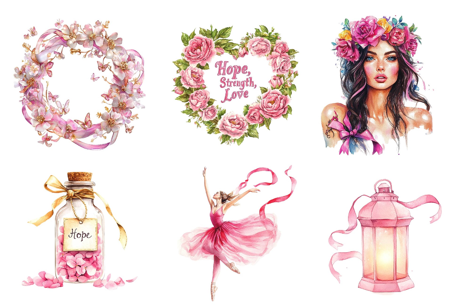 World Breast Cancer Day Clipart Bundle - CraftNest - Digital Crafting and Art