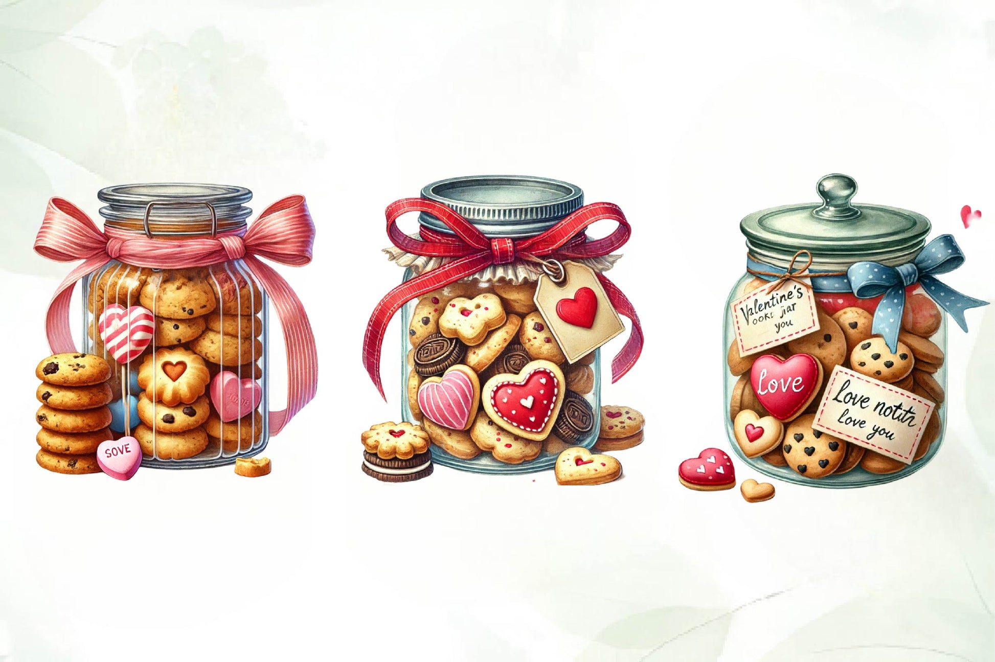 Valentine Valentine Cookie Jar Clipart Bundle - CraftNest - Digital Crafting and Art