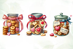 Valentine Valentine Cookie Jar Clipart Bundle - CraftNest - Digital Crafting and Art