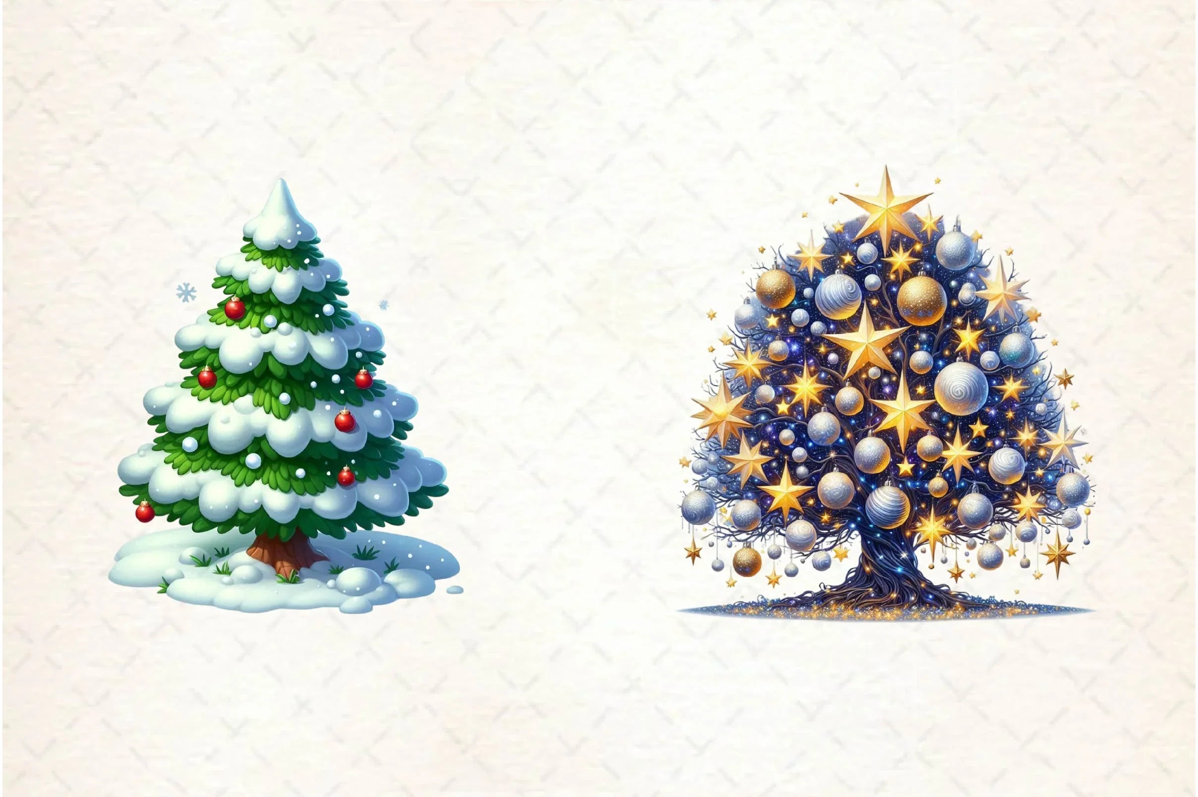 Christmas Tree Clipart Bundle 3 - CraftNest - Digital Crafting and Art