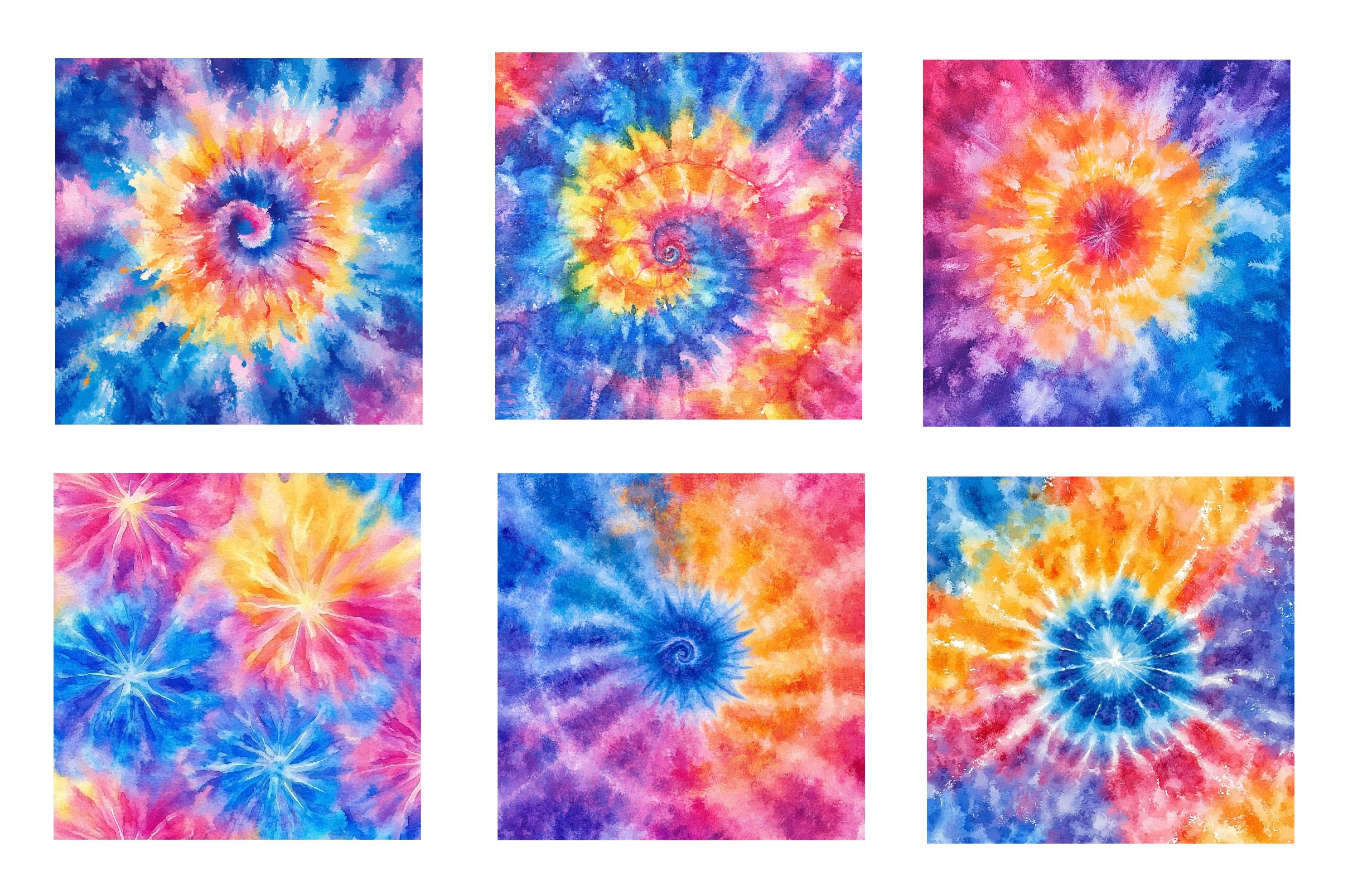 Tie Dye Pattern Clipart Bundle - CraftNest - Digital Crafting and Art