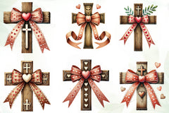 Valentine Cross Clipart Bundle - CraftNest - Digital Crafting and Art
