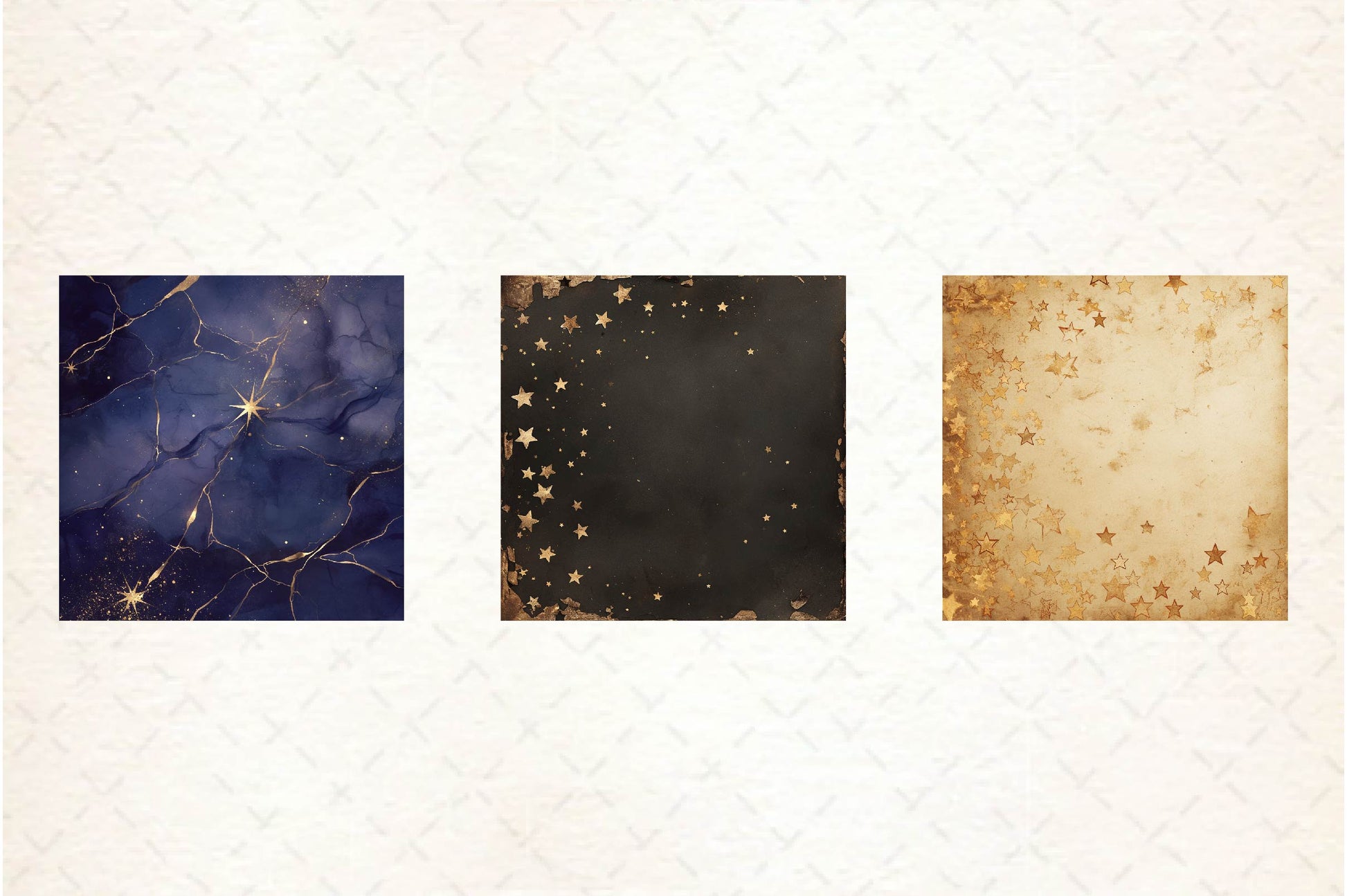 Gold Starry Grunge Digital Paper - CraftNest - Digital Crafting and Art