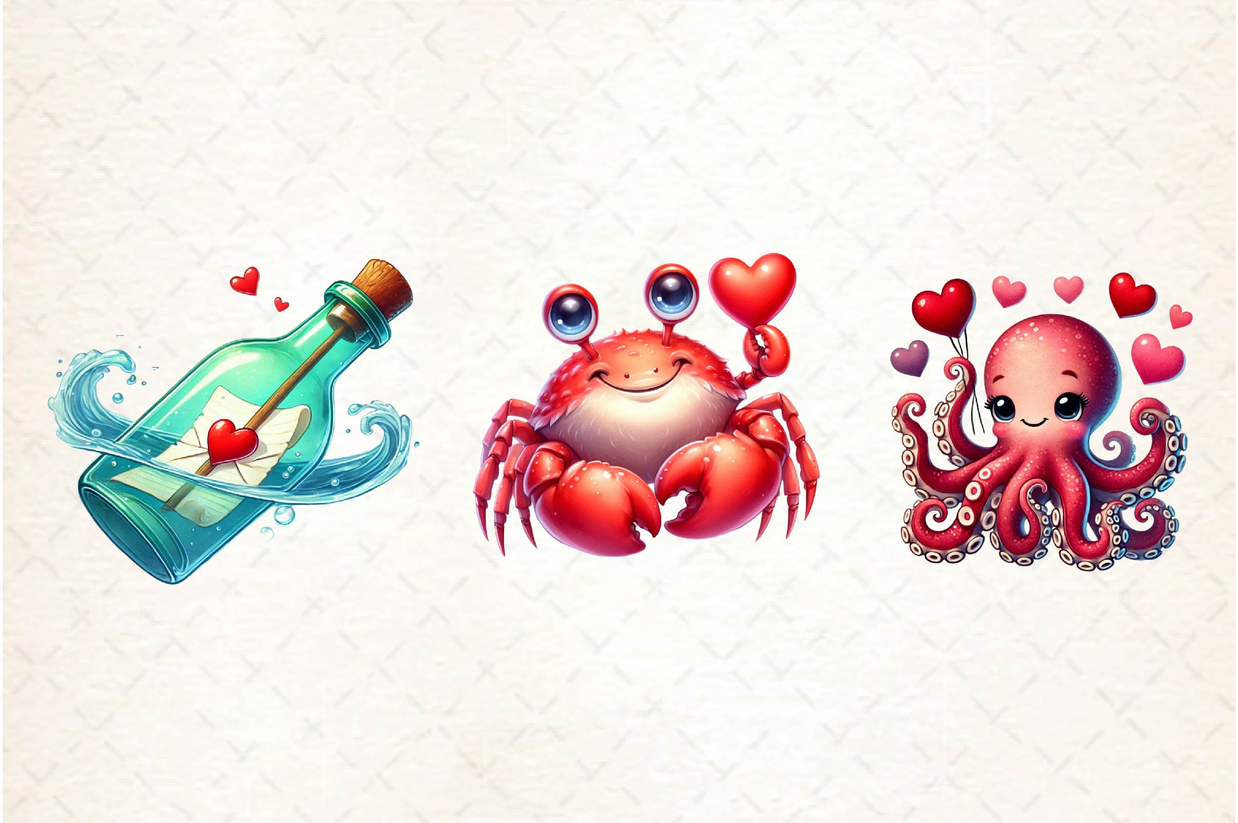 Maritime Valentine Clipart Bundle - CraftNest - Digital Crafting and Art