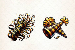 Black & Gold New Year Celebration Clipart Bundle - CraftNest - Digital Crafting and Art