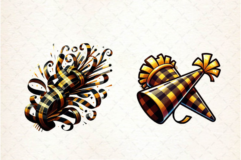 Black & Gold New Year Celebration Clipart Bundle - CraftNest - Digital Crafting and Art