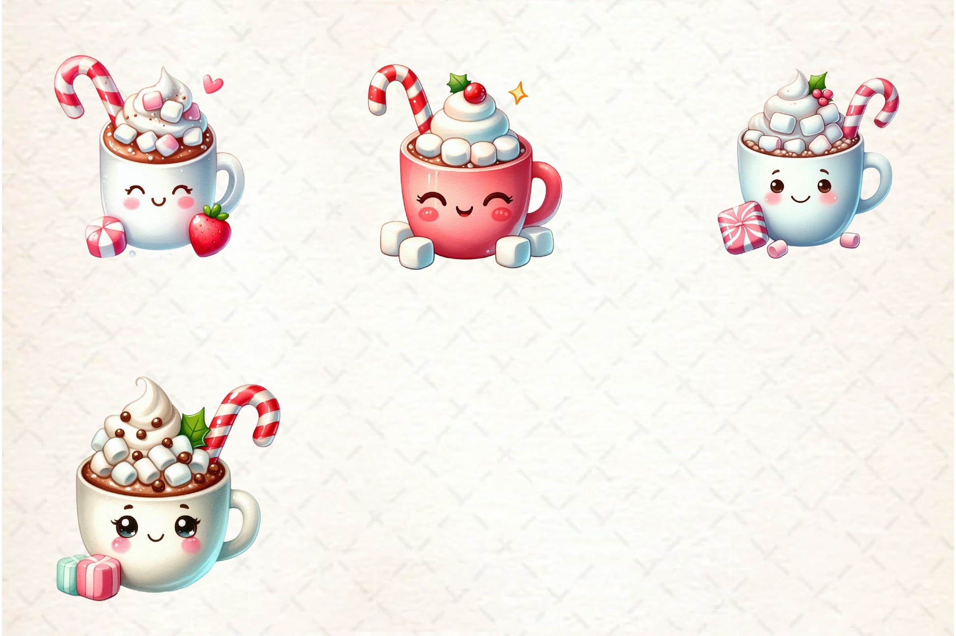 Cute Hot Cocoa Clipart Bundle - CraftNest - Digital Crafting and Art