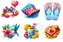 Love Summer Clipart Bundle - CraftNest - Digital Crafting and Art