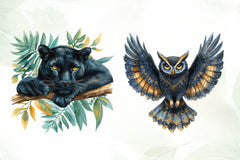 Black Month Animals Clipart Bundle 1 - CraftNest - Digital Crafting and Art