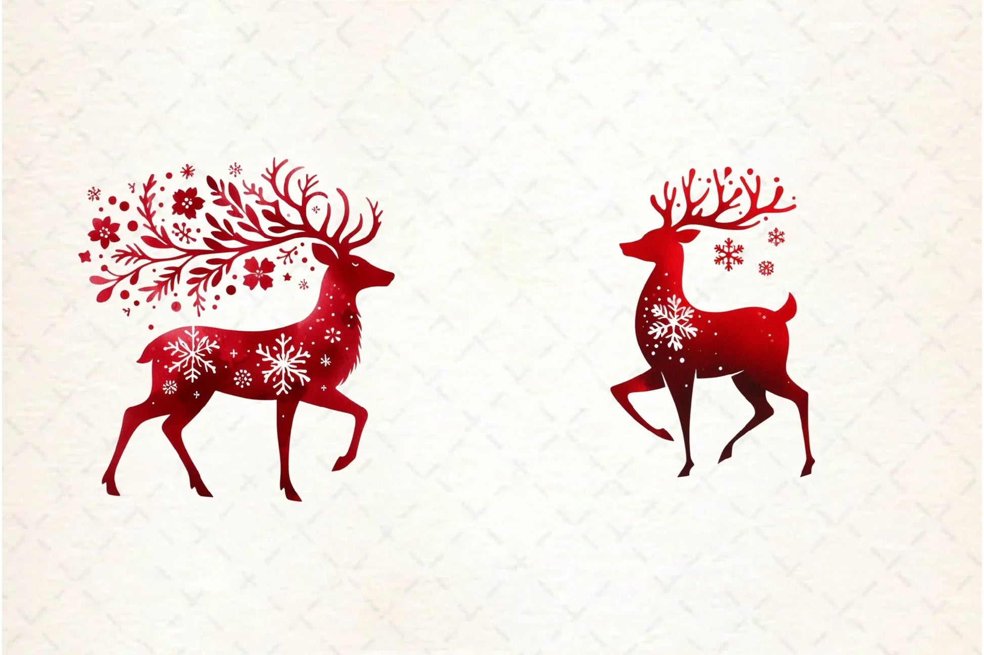 Christmas Reindeer Silhouette Clipart Bundle - CraftNest - Digital Crafting and Art