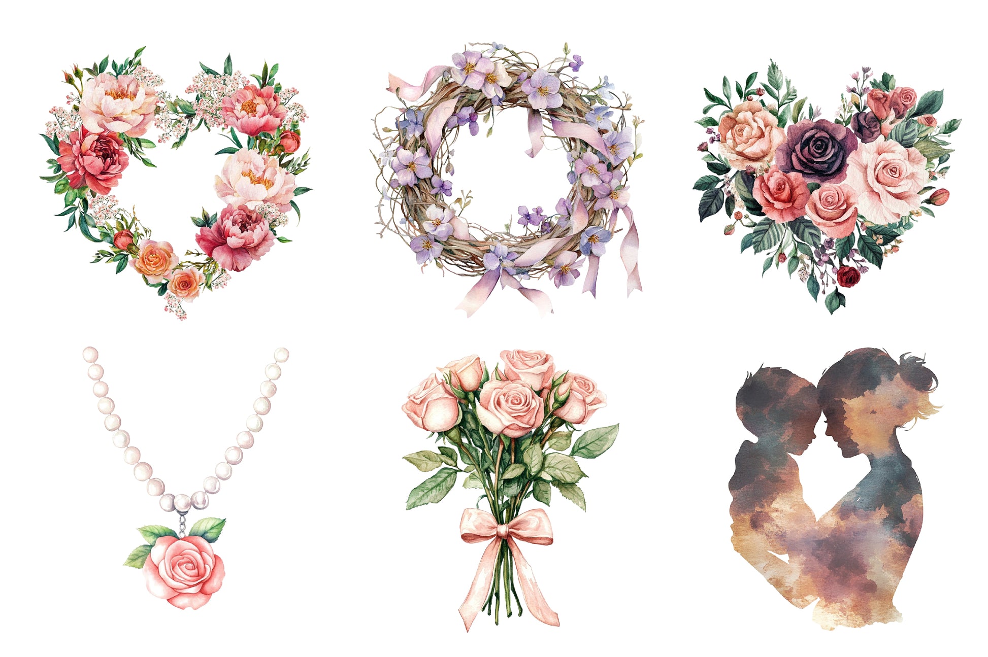 Romantic Mothers Day Clipart Bundle 1 - CraftNest - Digital Crafting and Art