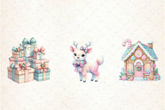 Pastel Preppy Christmas Clipart Bundle - CraftNest - Digital Crafting and Art