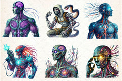 Biopunk Character Clipart Bundle - CraftNest - Digital Crafting and Art