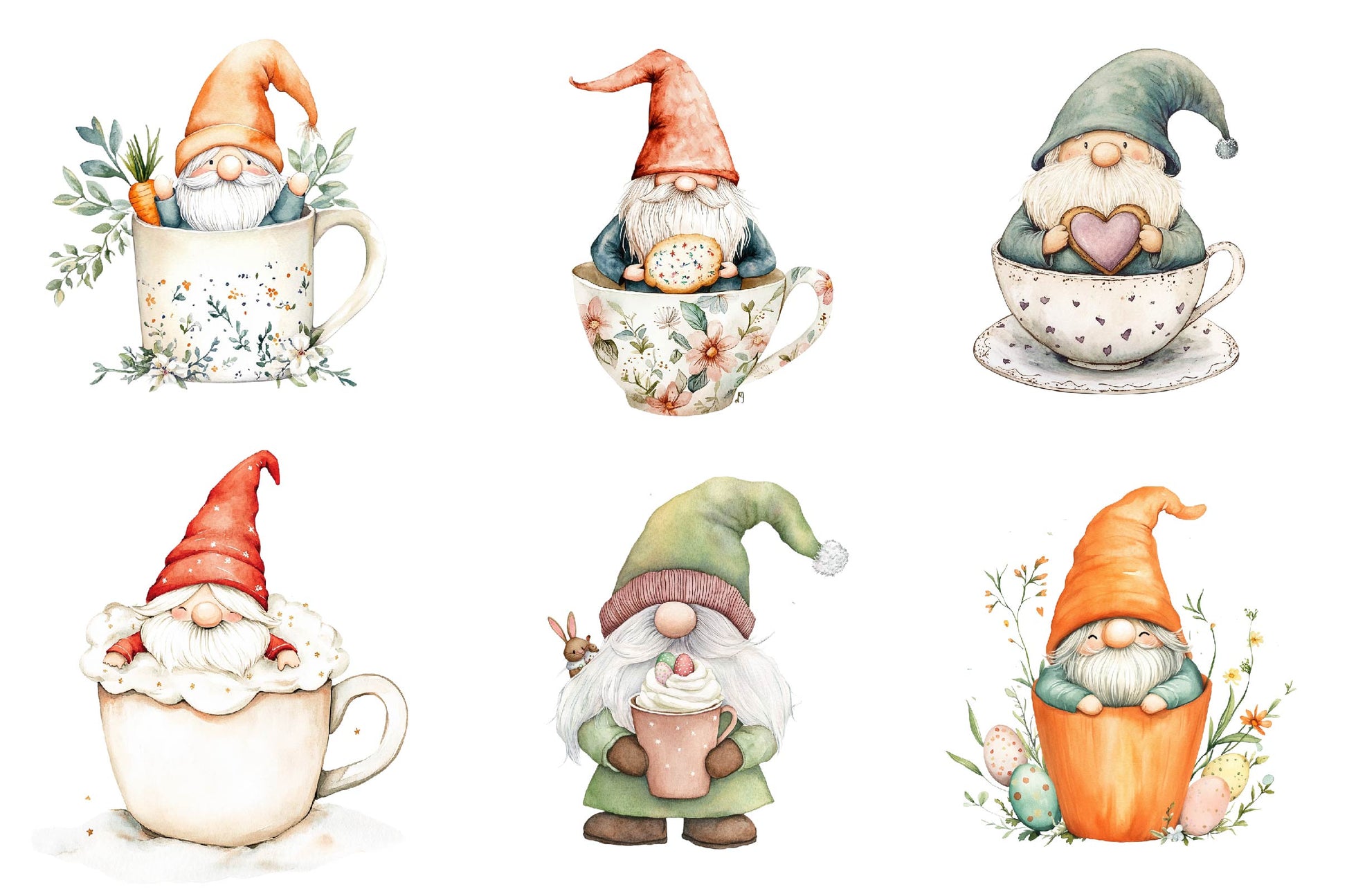 Easter Gnome Mug Cup Clipart Bundle - CraftNest - Digital Crafting and Art