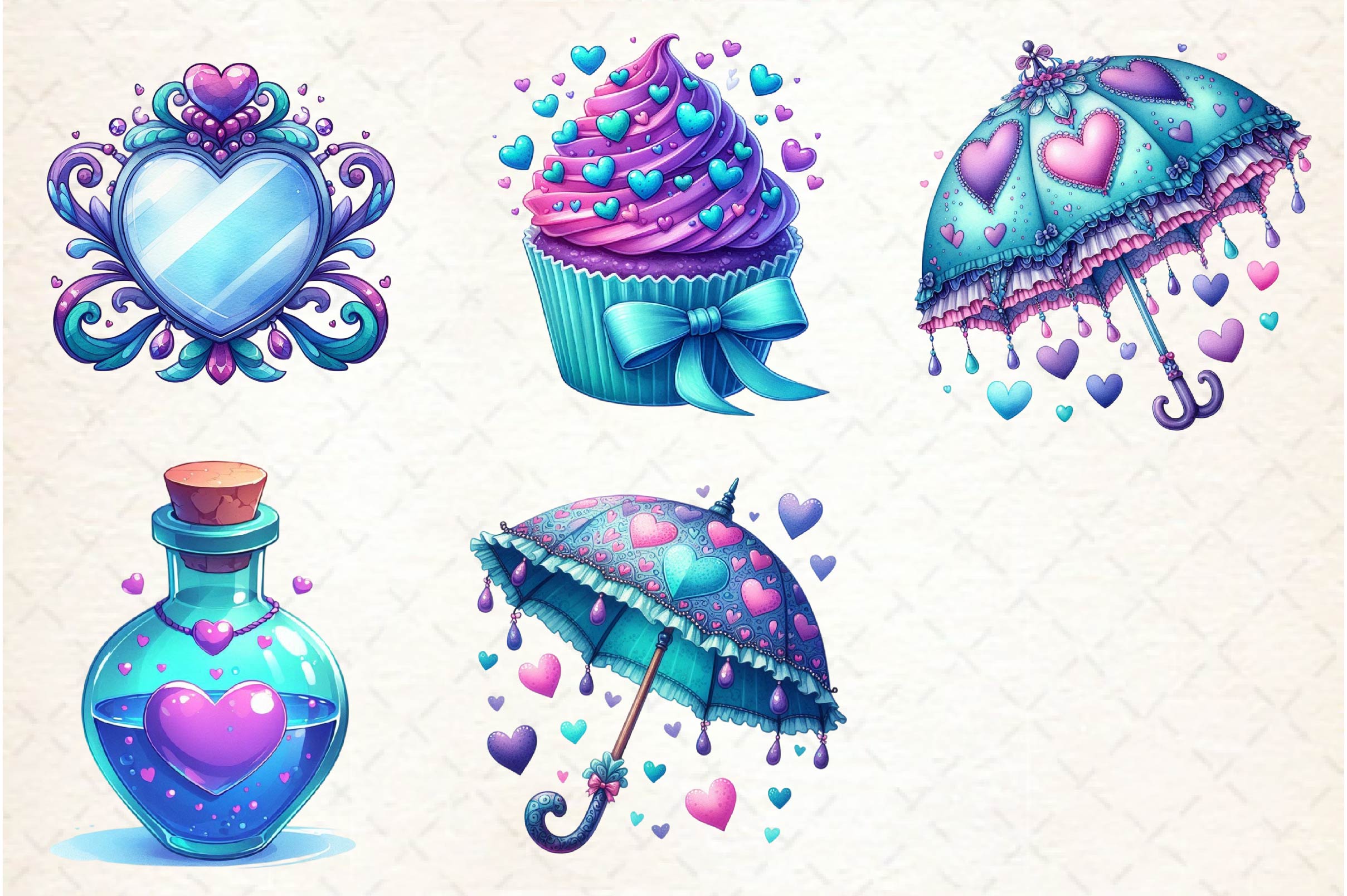 Coquette Valentines Day Clipart Bundle - CraftNest - Digital Crafting and Art