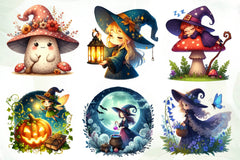 Cozy Magic Fairy Forest Witch Clipart Bundle - CraftNest - Digital Crafting and Art
